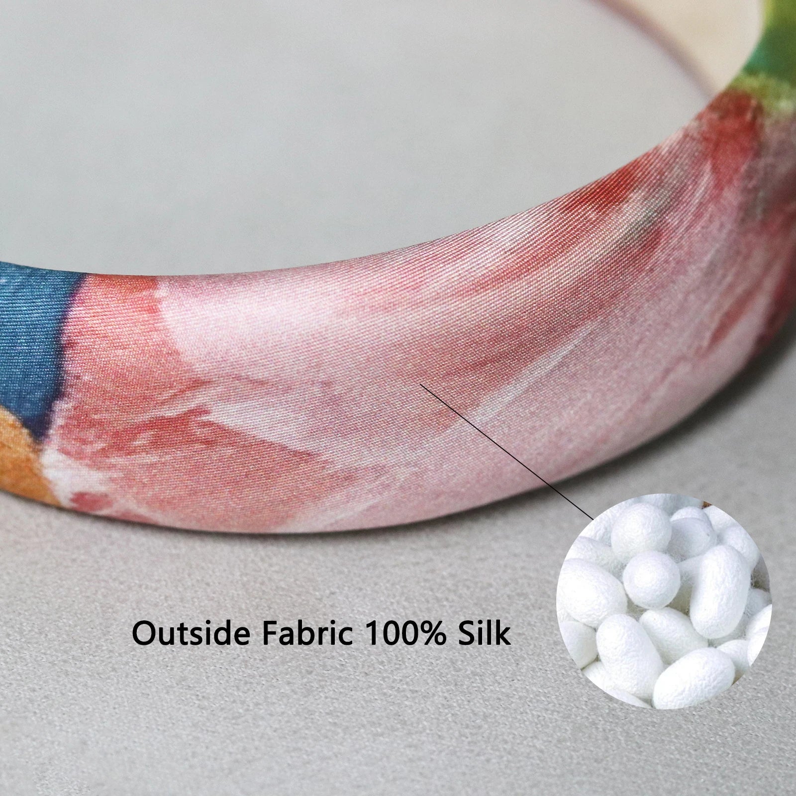 Unique Design Handmade Silk Headband Fashionable and Elegant Colorful 100% Natural Silk Hair Band Decoration Hair Accessories